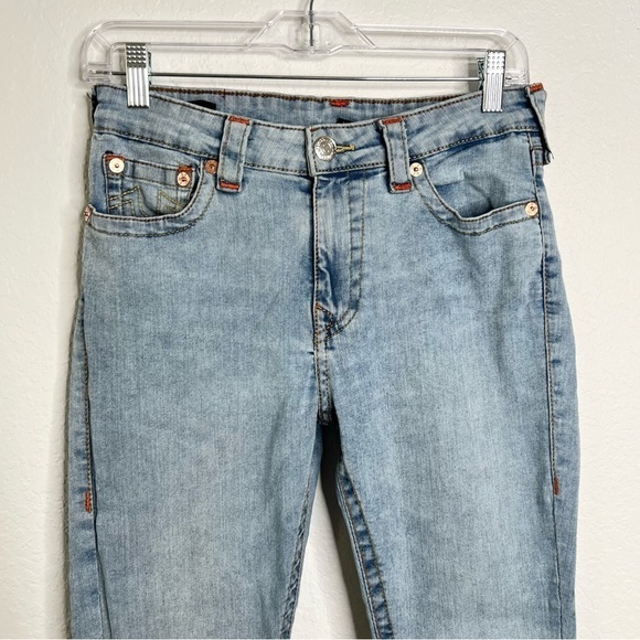 True Religion Jeans Women Size 30 Skinny Jennie Curvy Mid Rise Blue 28”    D - Picture 2 of 12